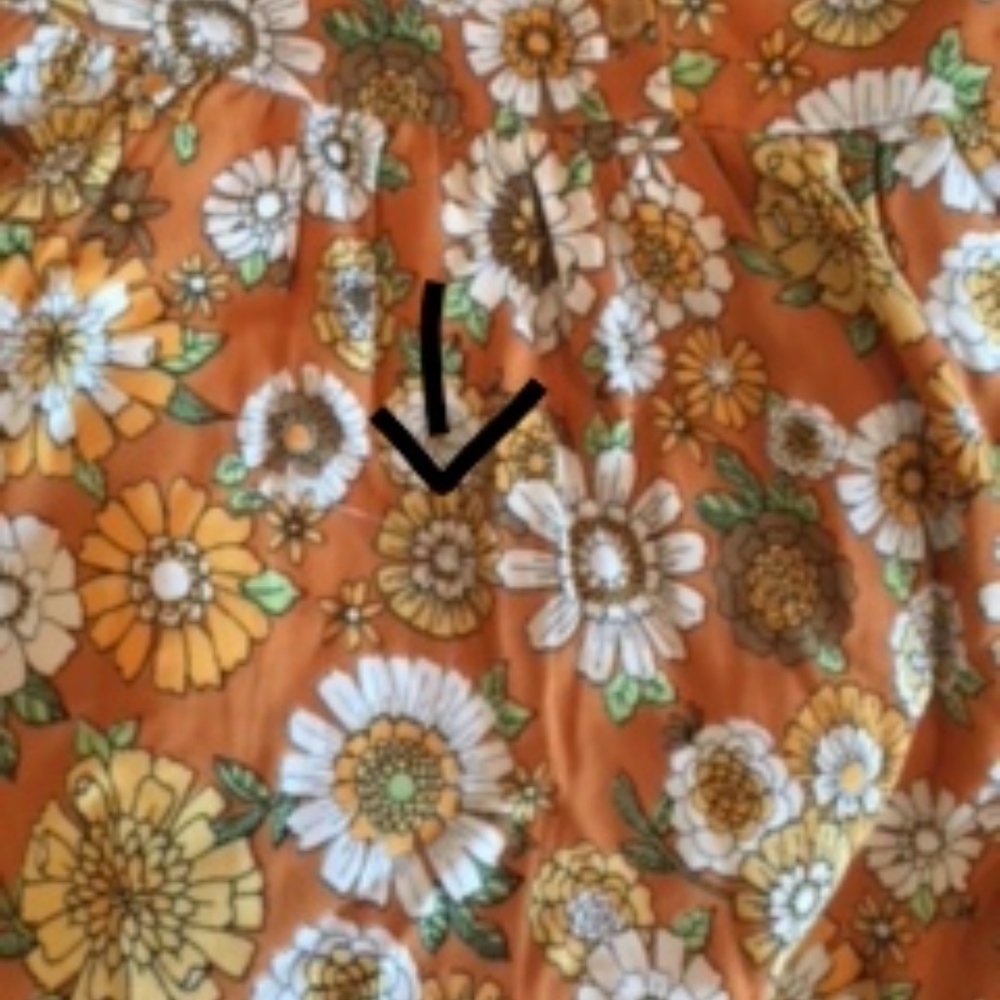 NWOT Forever 21 Hippie/Boho Orange Floral Dress - Picture 7 of 8